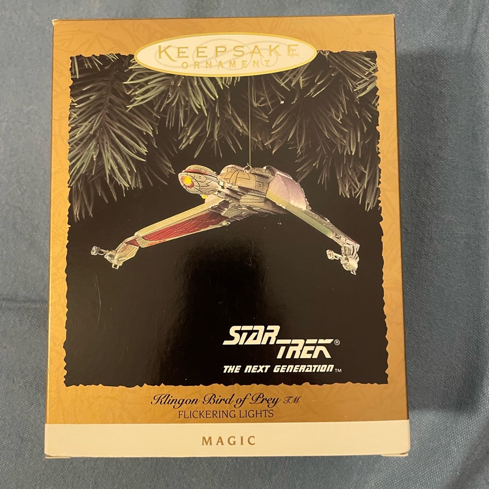 1994 Star Trek Klingon Bird of Prey Hallmark Keepsake Ornament, NIB